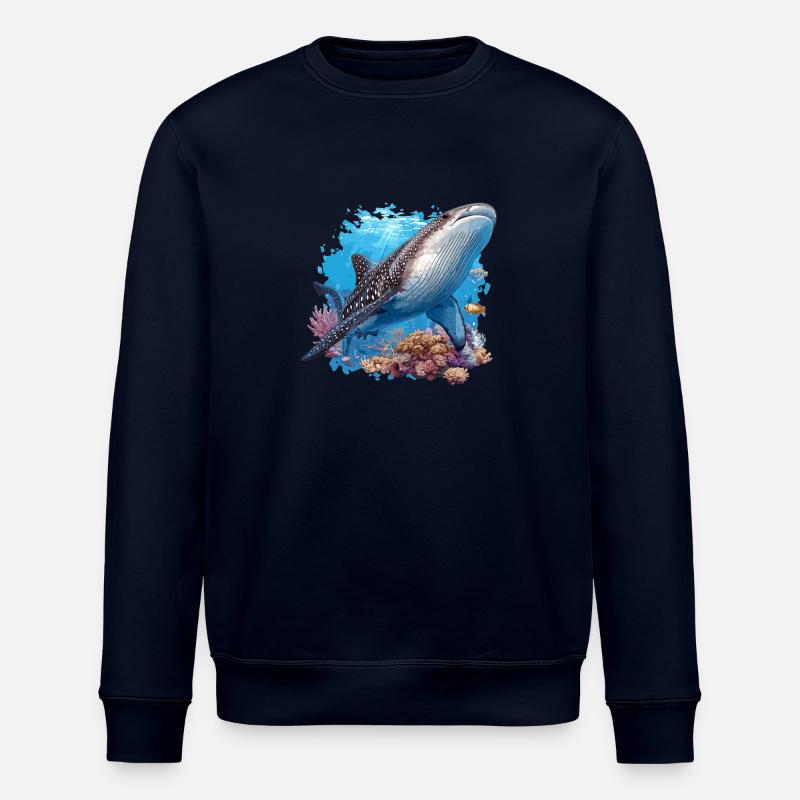 requin-baleine Requin-baleine requin-baleine - Sweat bio ROLLER Stanley/Stella Unisexe - marine