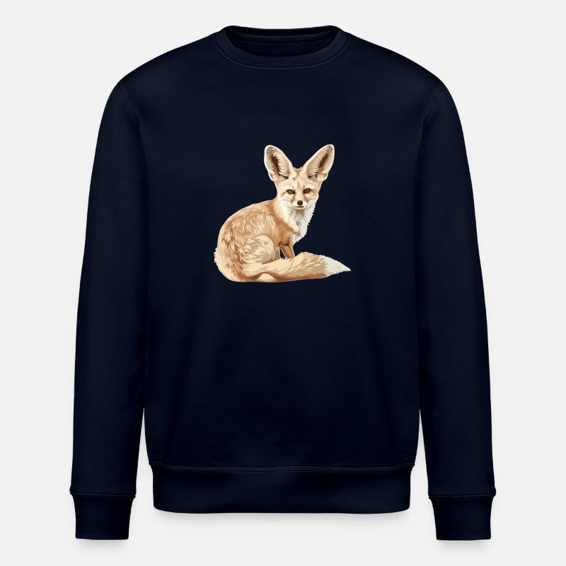 Fennec Fox Fenneks Fennek - Stanley/Stella Unisex Bio-Sweatshirt ROLLER - Navy
