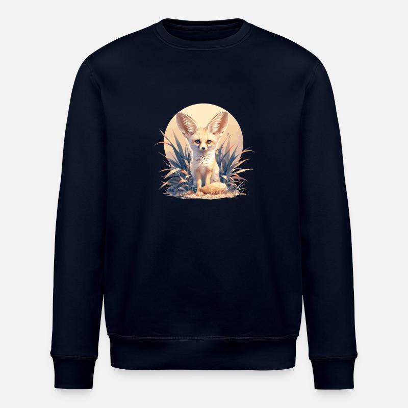Fennec Fox Fenneks Fennek - Stanley/Stella Unisex Bio-Sweatshirt ROLLER - Navy