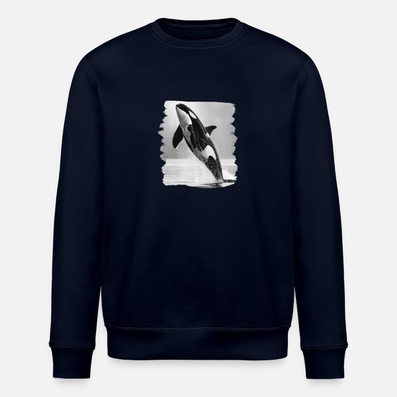Orcas Orca - Stanley/Stella ROLLER Unisex Organic Sweatshirt - navy