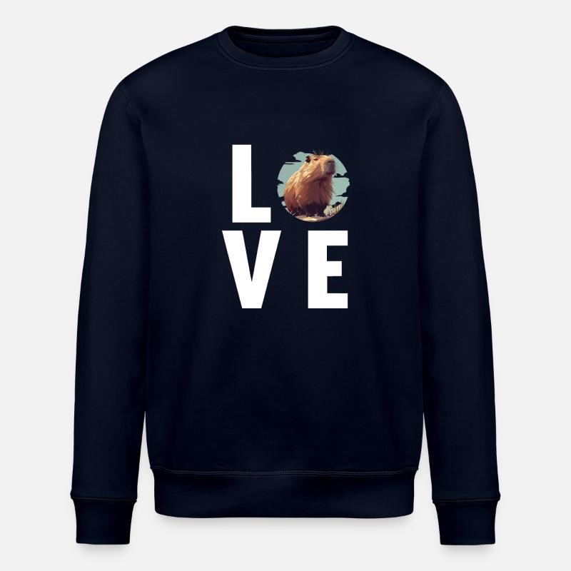 Capybaras Capybara - Stanley/Stella ROLLER Unisex Organic Sweatshirt - navy