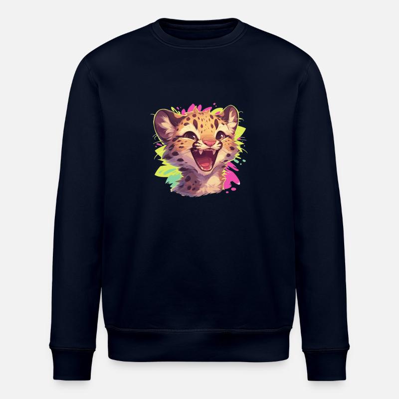 Léopard léopard - Sweat bio ROLLER Stanley/Stella Unisexe - marine