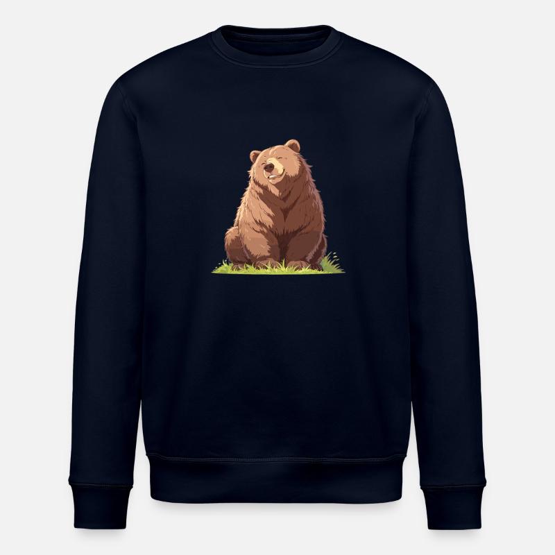 Bear Bären Bär - Stanley/Stella ROLLER Unisex Organic Sweatshirt - navy