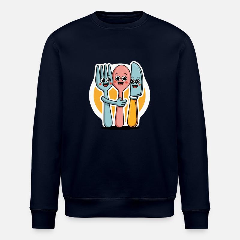 FOURCHETTES, COUTEAUX ET CUILLÈRES - Sweat bio ROLLER Stanley/Stella Unisexe - marine