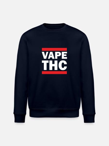 Vape THC White - Stanley/Stella ROLLER Unisex Organic Sweatshirt - navy