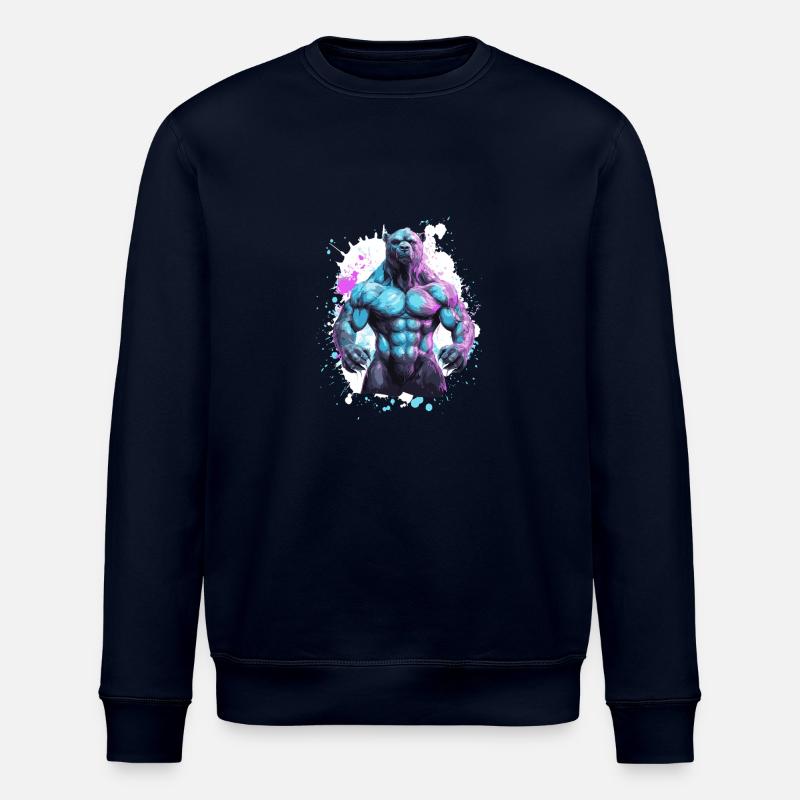 Muscles du grizzli - Sweat bio ROLLER Stanley/Stella Unisexe - marine