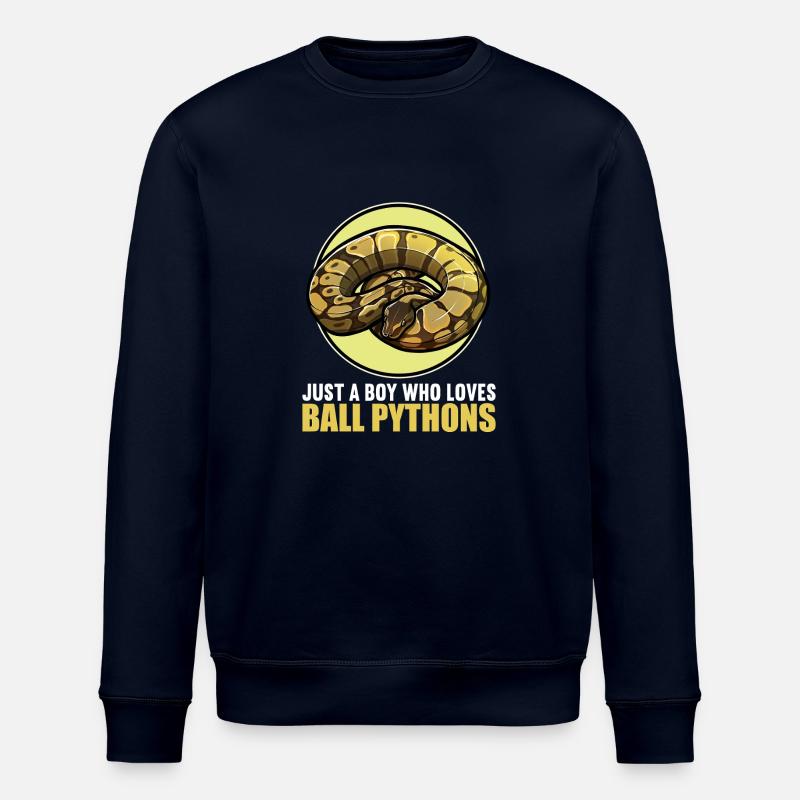 Ball Python Königspythons Königspython - Stanley/Stella Unisex Bio-Sweatshirt ROLLER - Navy