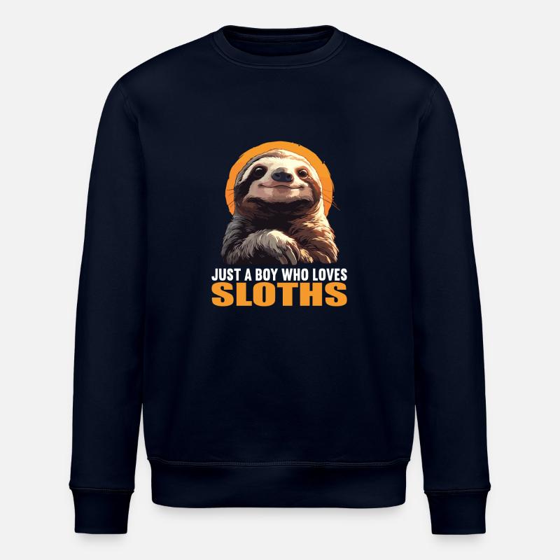 Sloths Sloth - Stanley/Stella ROLLER Unisex Organic Sweatshirt - navy