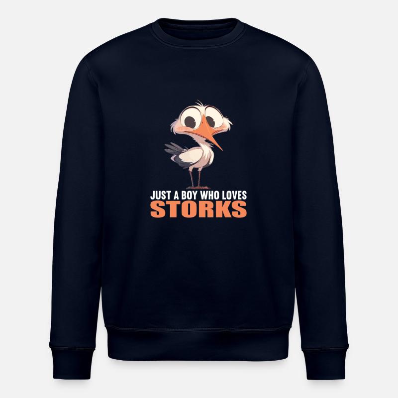 Cigognes Cigognes - Sweat bio ROLLER Stanley/Stella Unisexe - marine