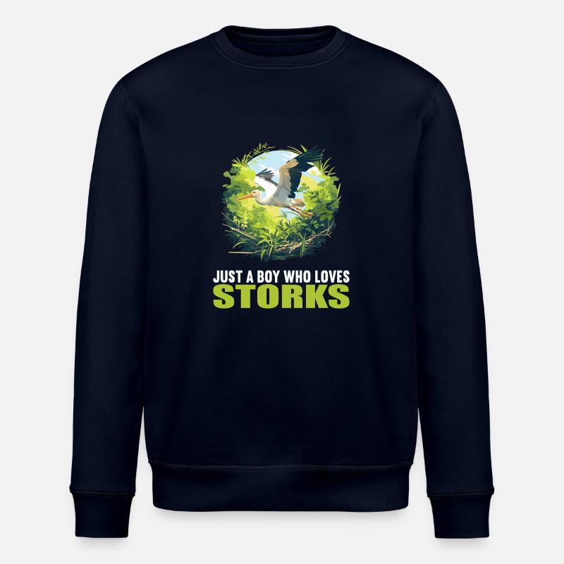 Störche Storch - Stanley/Stella Unisex Bio-Sweatshirt ROLLER - Navy