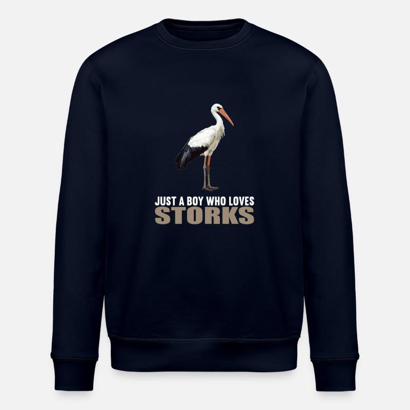 Cigognes Cigognes - Sweat bio ROLLER Stanley/Stella Unisexe - marine