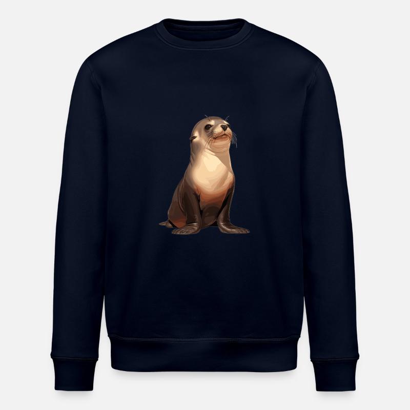 Seelöwen Seelöwe - Stanley/Stella Unisex Bio-Sweatshirt ROLLER - Navy