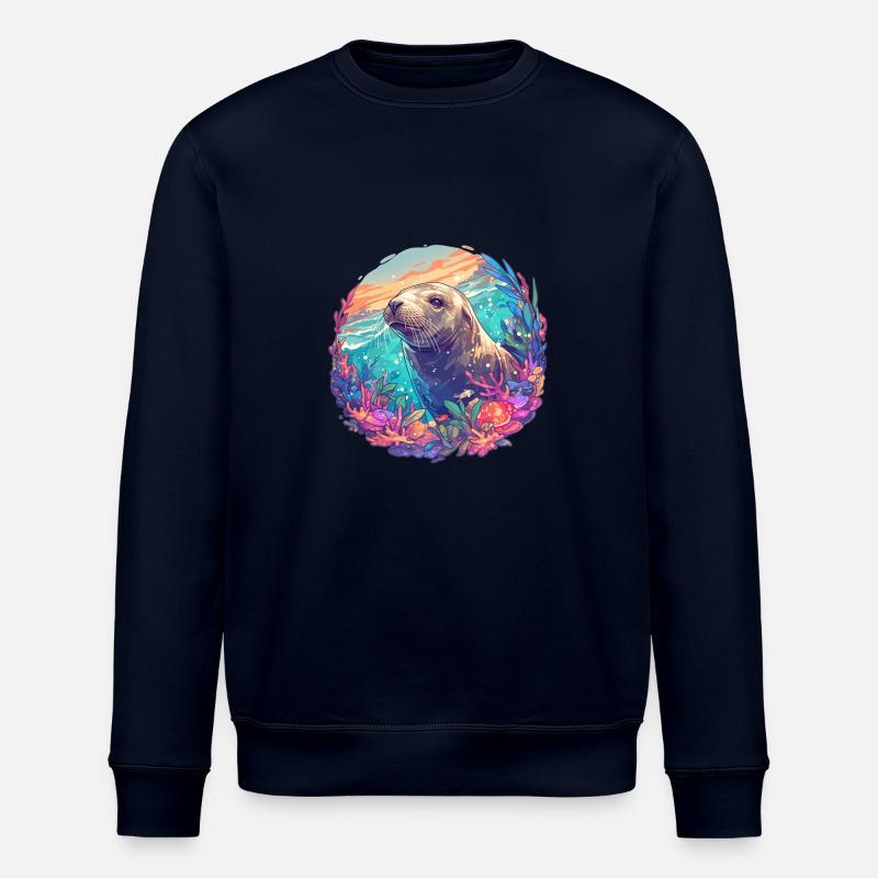 Seelöwen Seelöwe - Stanley/Stella Unisex Bio-Sweatshirt ROLLER - Navy