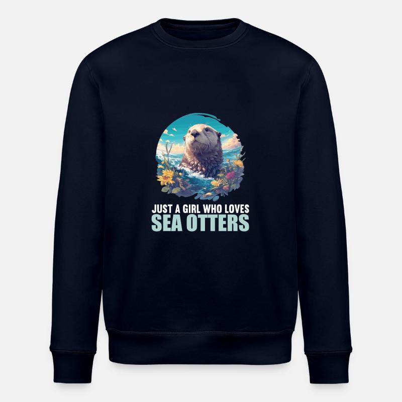 Loutre de mer - Sweat bio ROLLER Stanley/Stella Unisexe - marine