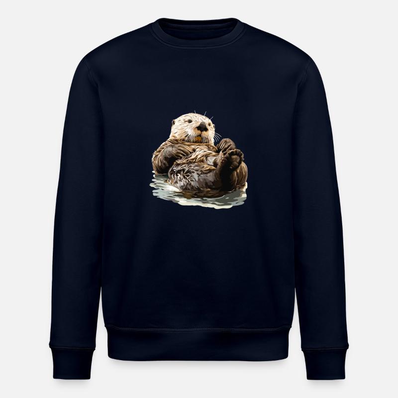 Loutre de mer - Sweat bio ROLLER Stanley/Stella Unisexe - marine