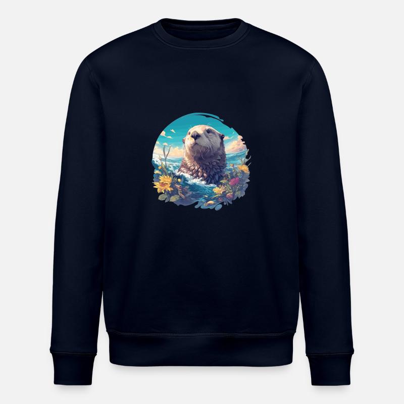 Loutre de mer - Sweat bio ROLLER Stanley/Stella Unisexe - marine