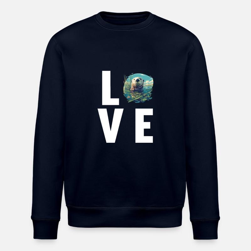 Loutre de mer - Sweat bio ROLLER Stanley/Stella Unisexe - marine