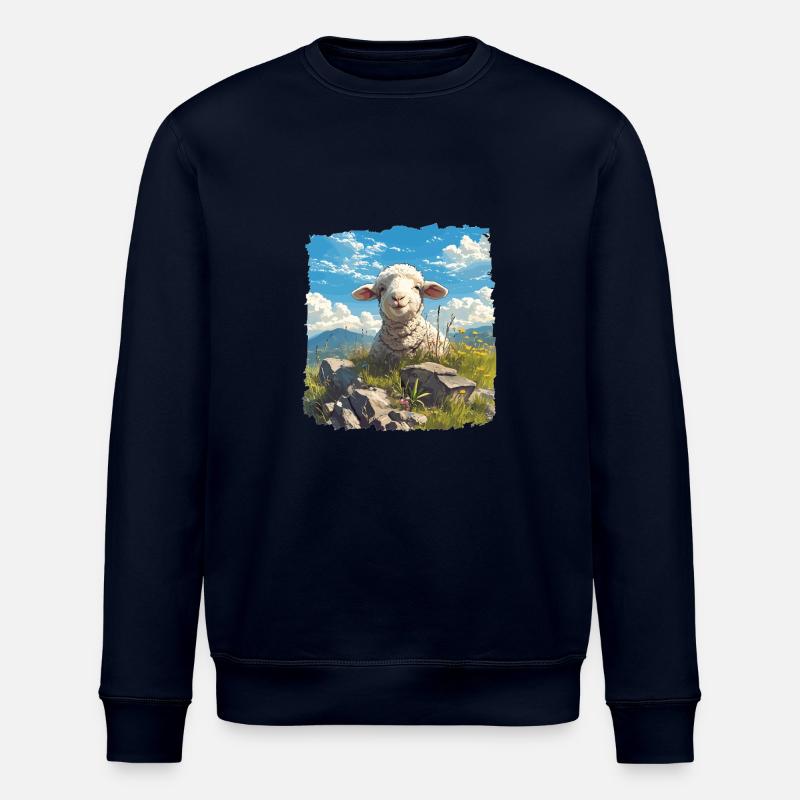Sheep Sheep - Stanley/Stella ROLLER Unisex Organic Sweatshirt - navy