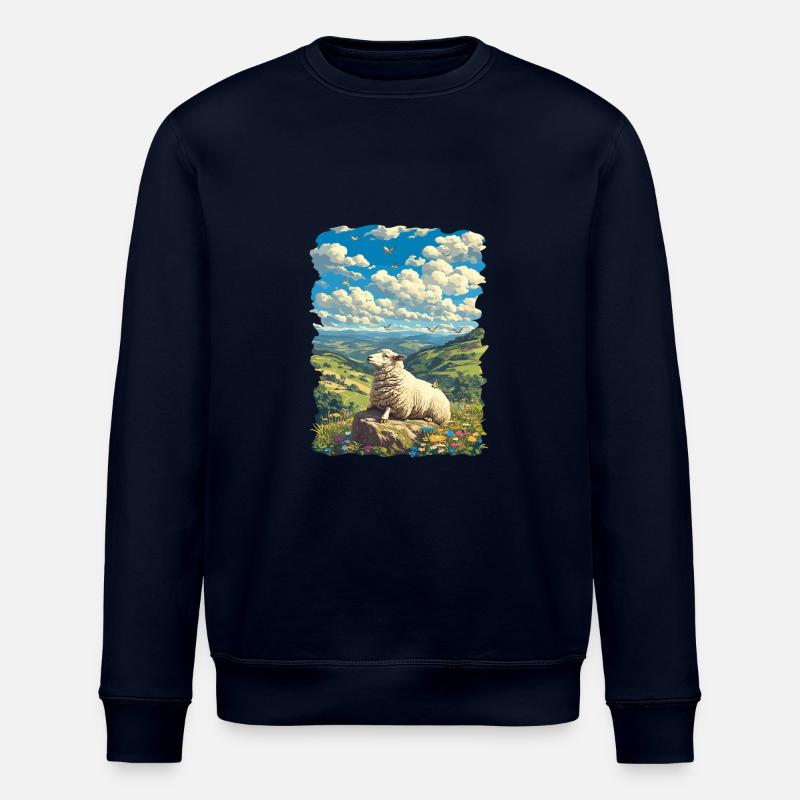 Schafe Schaf - Stanley/Stella Unisex Bio-Sweatshirt ROLLER - Navy