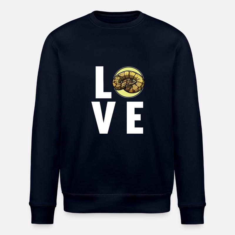 Ball Python Königspythons Königspython - Stanley/Stella Unisex Bio-Sweatshirt ROLLER - Navy