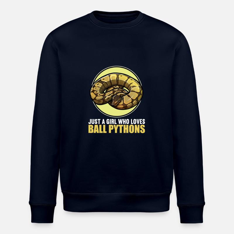 Ball Python Königspythons Königspython - Stanley/Stella Unisex Bio-Sweatshirt ROLLER - Navy