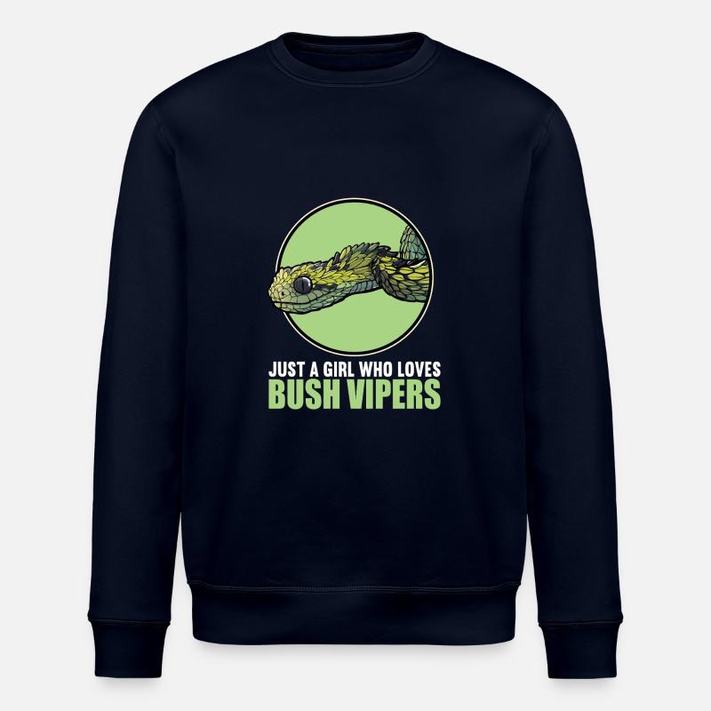 Bush Vipers Bush Viper - Stanley/Stella ROLLER Unisex Organic Sweatshirt - navy