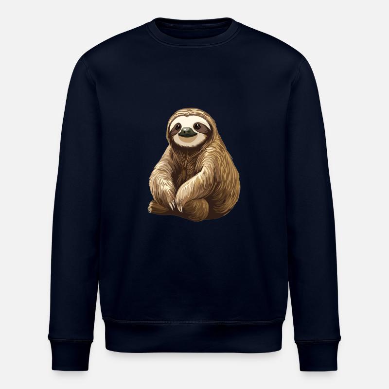 Sloths Sloth - Stanley/Stella ROLLER Unisex Organic Sweatshirt - navy