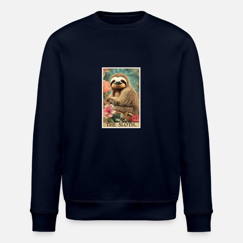 Sloths Sloth - Stanley/Stella ROLLER Unisex Organic Sweatshirt - navy
