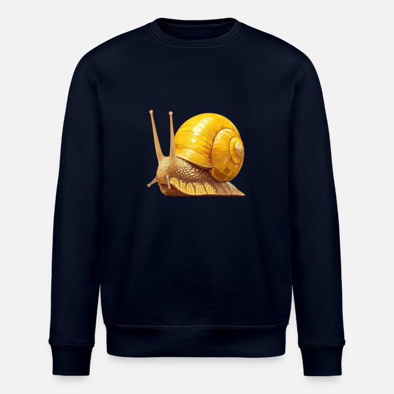 Snails Snail - Stanley/Stella ROLLER Unisex Organic Sweatshirt - navy