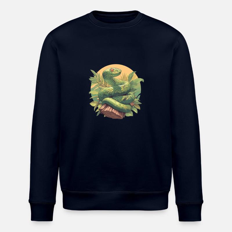 Schlangen Schlange - Stanley/Stella Unisex Bio-Sweatshirt ROLLER - Navy