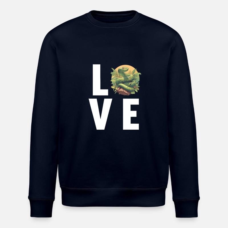 Snakes Snake - Stanley/Stella ROLLER Unisex Organic Sweatshirt - navy