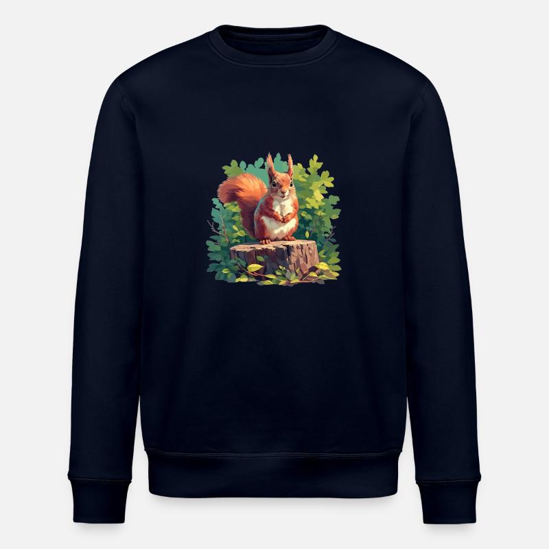 Squirrel - Stanley/Stella ROLLER Unisex Organic Sweatshirt - navy