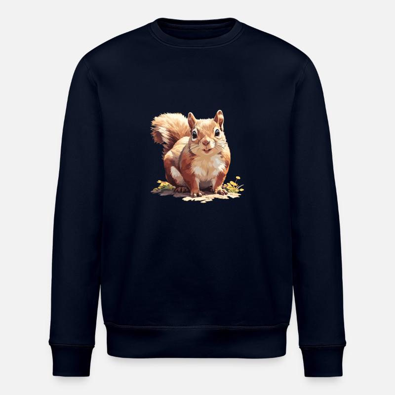 Squirrel - Stanley/Stella ROLLER Unisex Organic Sweatshirt - navy