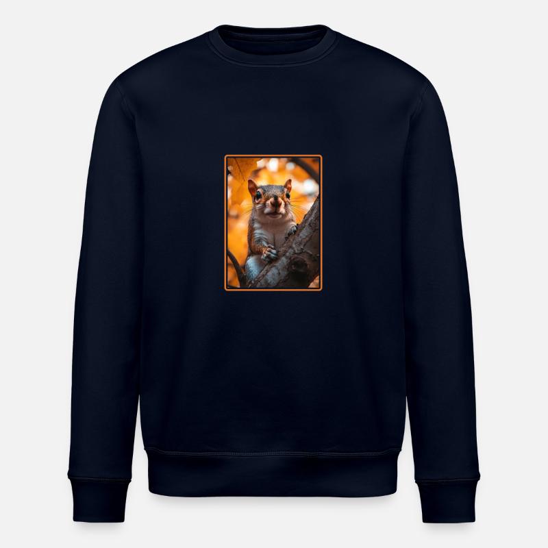 Squirrel - Stanley/Stella ROLLER Unisex Organic Sweatshirt - navy