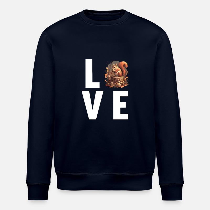 Squirrel - Stanley/Stella ROLLER Unisex Organic Sweatshirt - navy