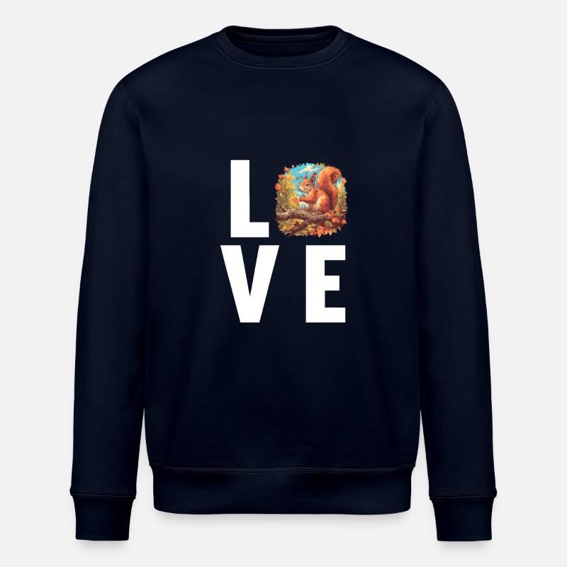 Squirrel - Stanley/Stella ROLLER Unisex Organic Sweatshirt - navy
