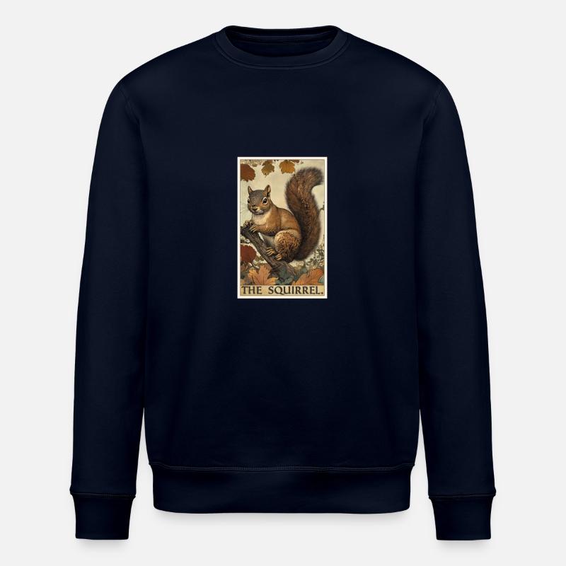 Squirrel - Stanley/Stella ROLLER Unisex Organic Sweatshirt - navy