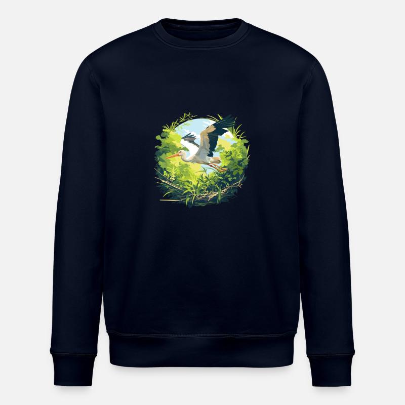 Storks Stork - Stanley/Stella ROLLER Unisex Organic Sweatshirt - navy