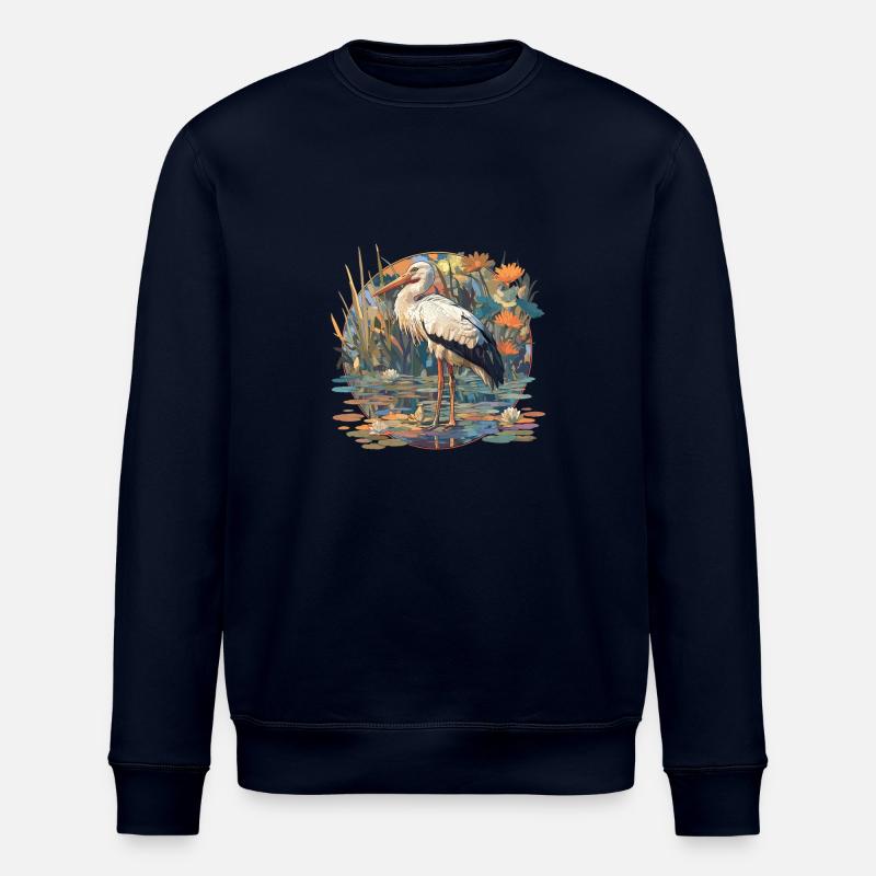 Storks Stork - Stanley/Stella ROLLER Unisex Organic Sweatshirt - navy