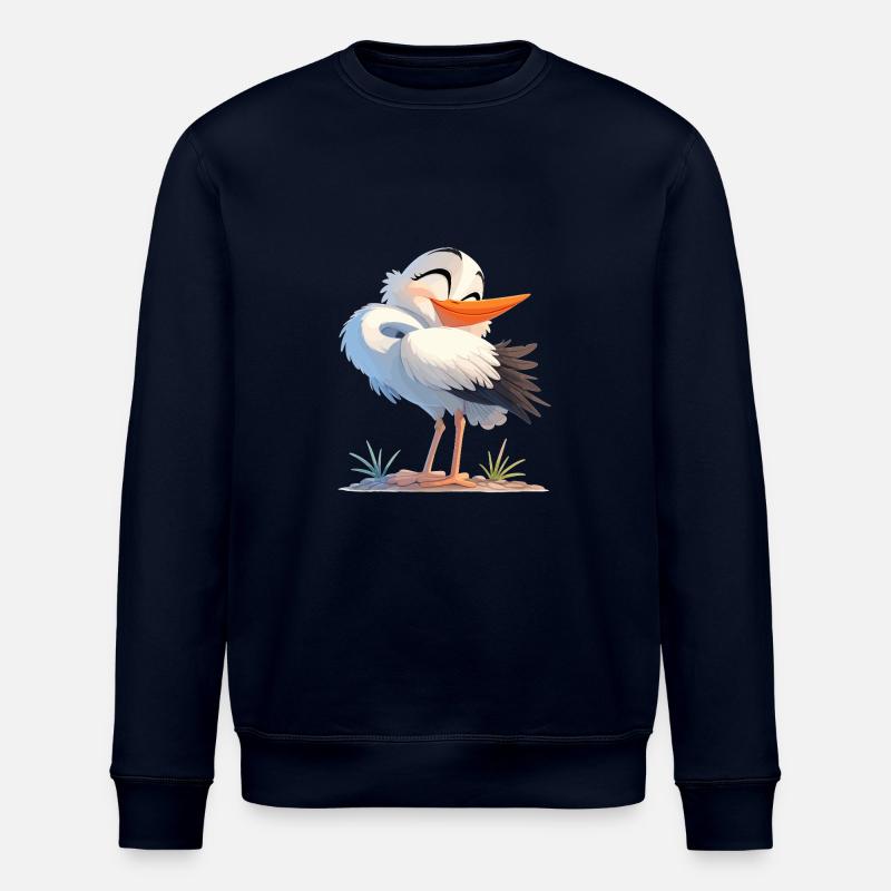 Storks Stork - Stanley/Stella ROLLER Unisex Organic Sweatshirt - navy
