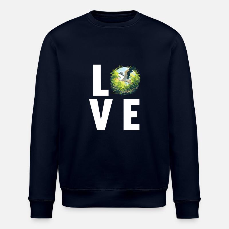 Storks Stork - Stanley/Stella ROLLER Unisex Organic Sweatshirt - navy