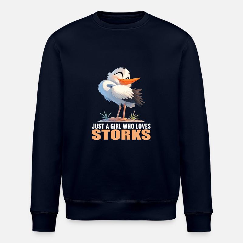 Störche Storch - Stanley/Stella Unisex Bio-Sweatshirt ROLLER - Navy