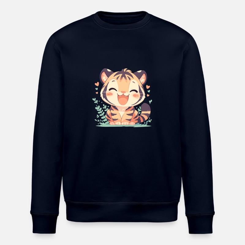 Sumatran tiger - Stanley/Stella ROLLER Unisex Organic Sweatshirt - navy
