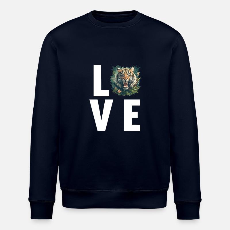 Sumatra-Tiger - Stanley/Stella Unisex Bio-Sweatshirt ROLLER - Navy