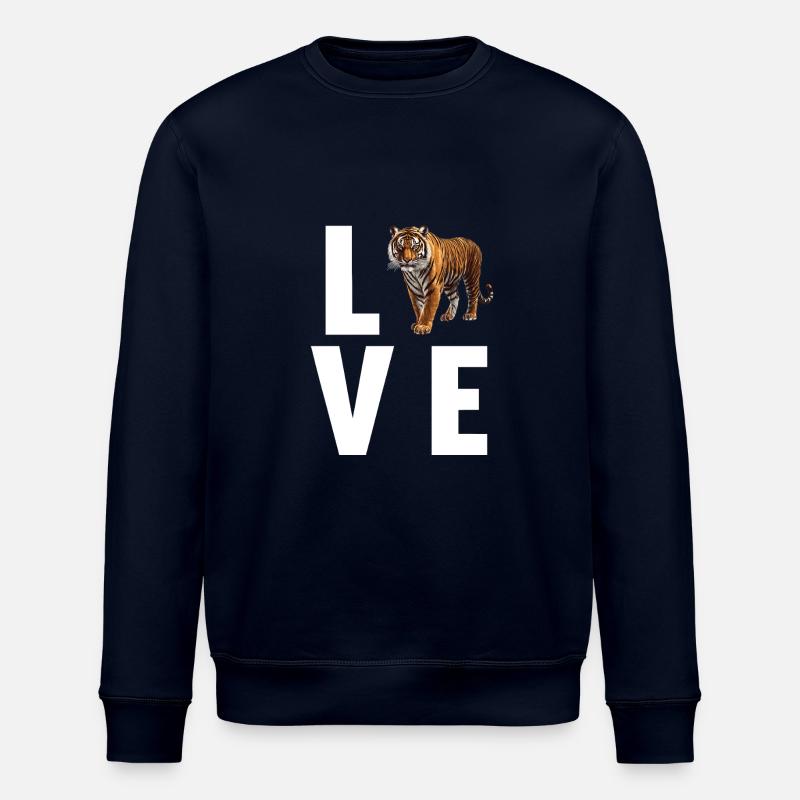 Sumatra-Tiger - Stanley/Stella Unisex Bio-Sweatshirt ROLLER - Navy