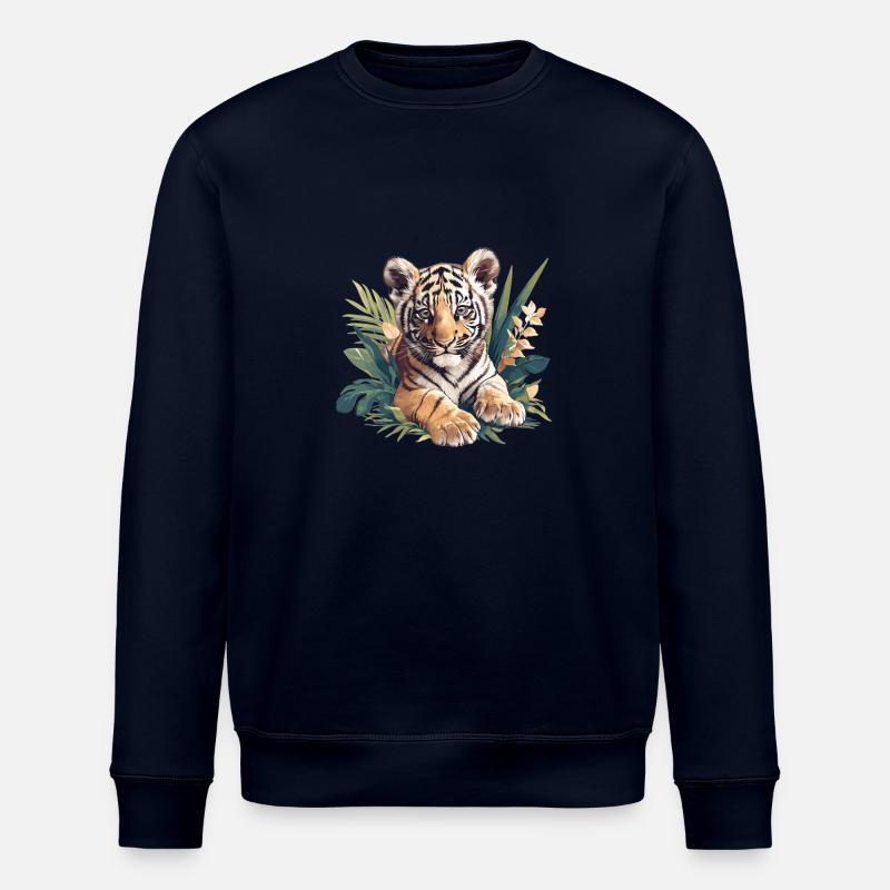 Sumatra-Tiger - Stanley/Stella Unisex Bio-Sweatshirt ROLLER - Navy
