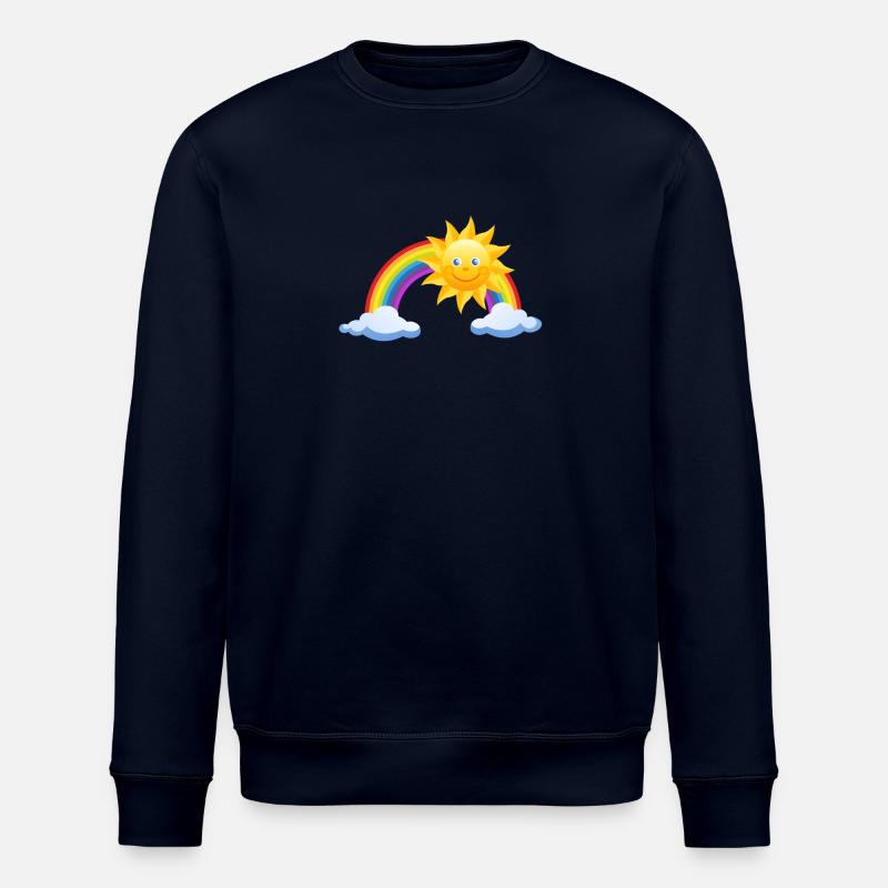 Sonne, Regenbogen, Wolken - Stanley/Stella Unisex Bio-Sweatshirt ROLLER - Navy