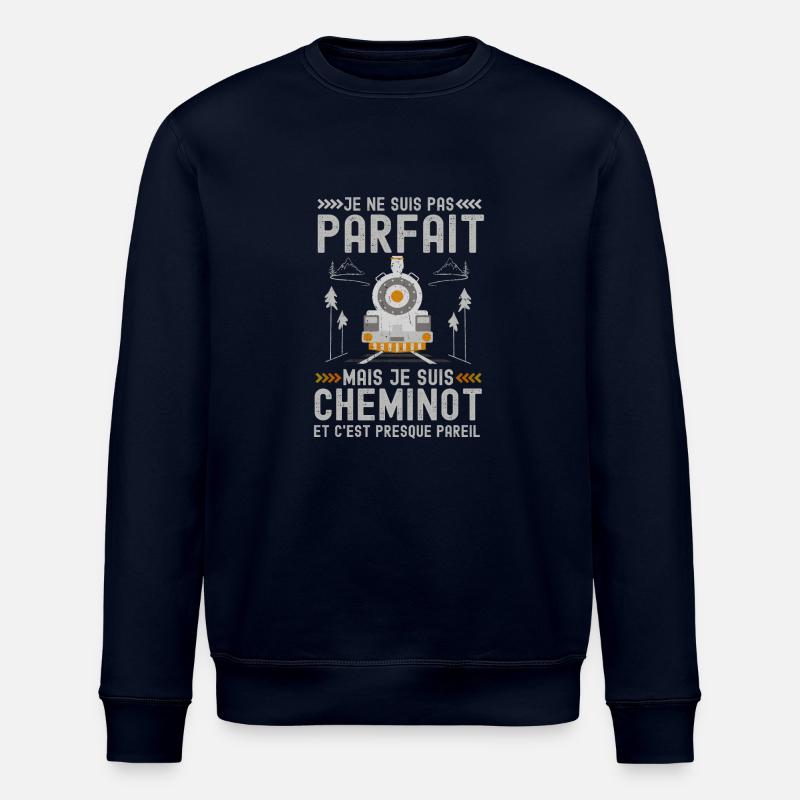 cheminot 5 - Sweat bio ROLLER Stanley/Stella Unisexe - marine