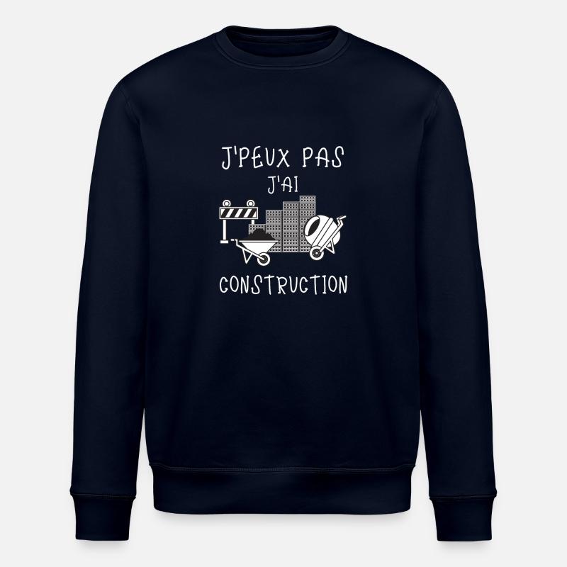 Chantier construction - Sweat bio ROLLER Stanley/Stella Unisexe - marine