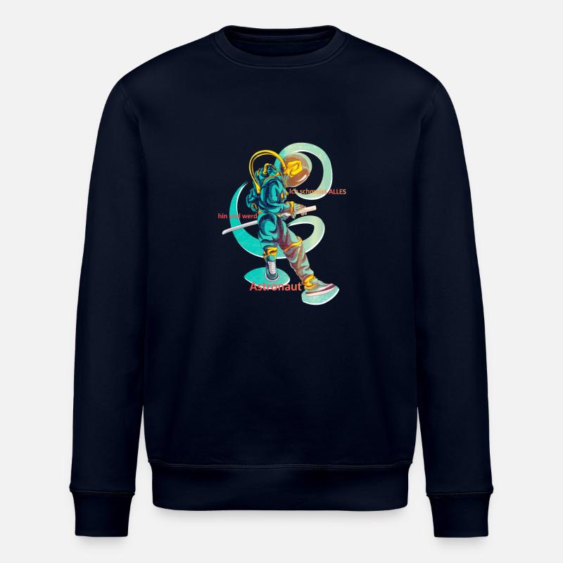 Astronaut Samurai 1 - Stanley/Stella Unisex Bio-Sweatshirt ROLLER - Navy
